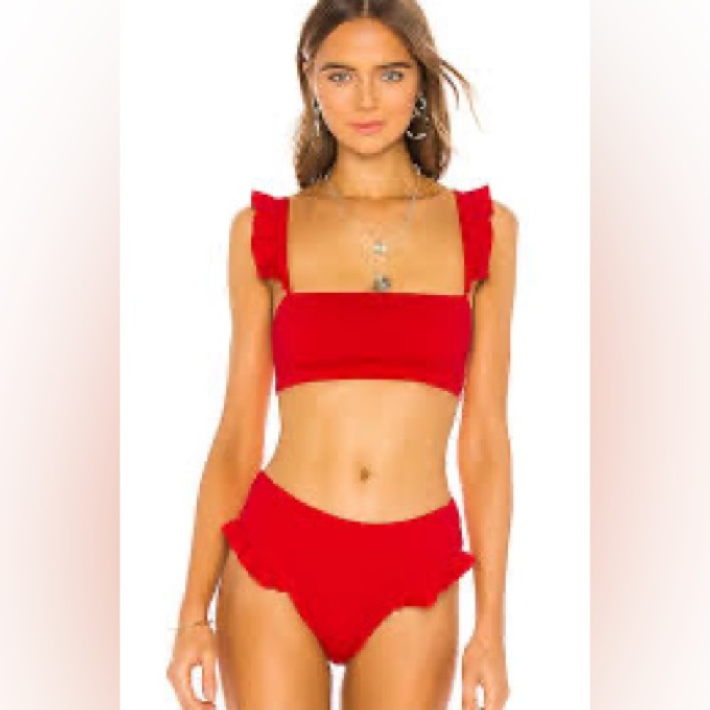 Agua Bendita Olympia cherry red bikini NWOT, spring break Valentines Day! ❤️